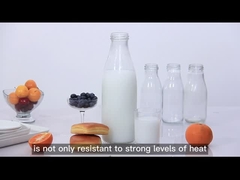 جرة صلصة زجاجية عالية الجودة 250 مل 300 مل 500 مل 750 مل 1 لتر مع غطاء معدني مع غطاء بلاستيكي