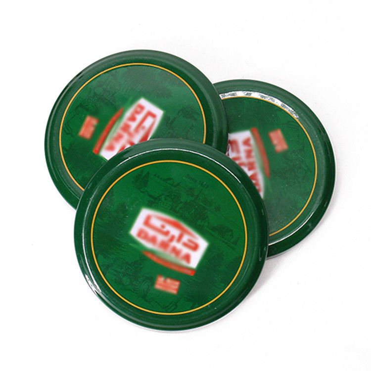 حزمة الغذاء 20mm 38mm 48mm 63mm تصميم مخصص إيقاف الغطاء المعدني للكأس الزجاجية