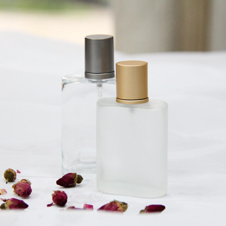 زجاجة عطر مربعة مخصصة 30 مل 50 مل 100 مل زجاجات عطر ملونة واضحة