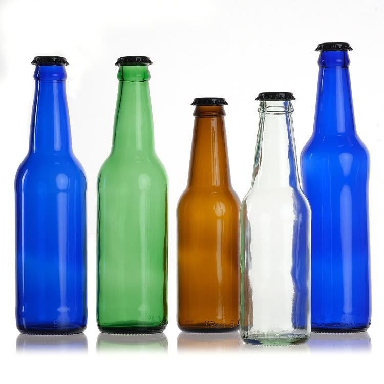 بالجملة فارغة 330ml 33cl 12 أوقية صودا أو عصير زجاجات البيرة واضحة مع غطاء