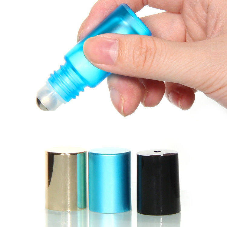 طقم عطر زجاجي من 5 مل 10 مل 15 مل على زجاجة مع كرة رولي من الفولاذ المقاوم للصدأ