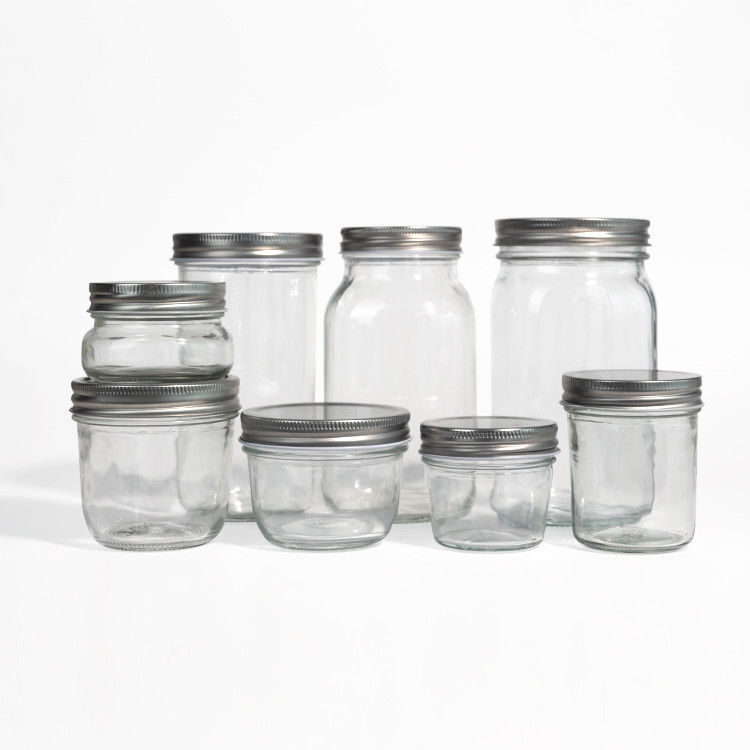 تعديل 380ml 470ml 750ml 1000ml 16oz 24oz 32oz فم واسع الجرة الزجاجية مع غطاء في السائبة
